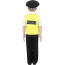 British Police Costume - Kids Yellow Vest British Police Uniform Cosplay