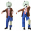 Plants Vs Zombies Costume - Kids Zombies Cosplay With Mask