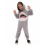 Kids Shark Costume - Onesie Jumpsuit Grey Shark Cosplay