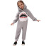 Kids Shark Costume - Onesie Jumpsuit Grey Shark Cosplay