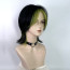 Billie Eilish Wig - Short Black Green Wig Billie Eilish Cosplay Costume