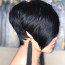 Rihanna Wig - Short Oblique Bangs Wig Rihanna Cosplay Costume