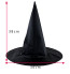 Halloween Prop Witch Black Velvet With Ribbon Hat Costume