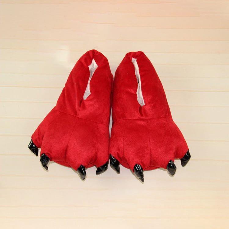 Red Monster Feet Slippers Prop - Red Monster Costume Cosplay Prop