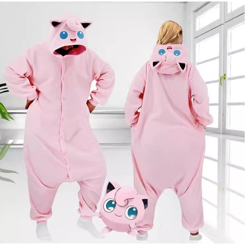 Kids Jigglypuff Costume - Onesie Jumpsuit Jigglypuff Cosplay