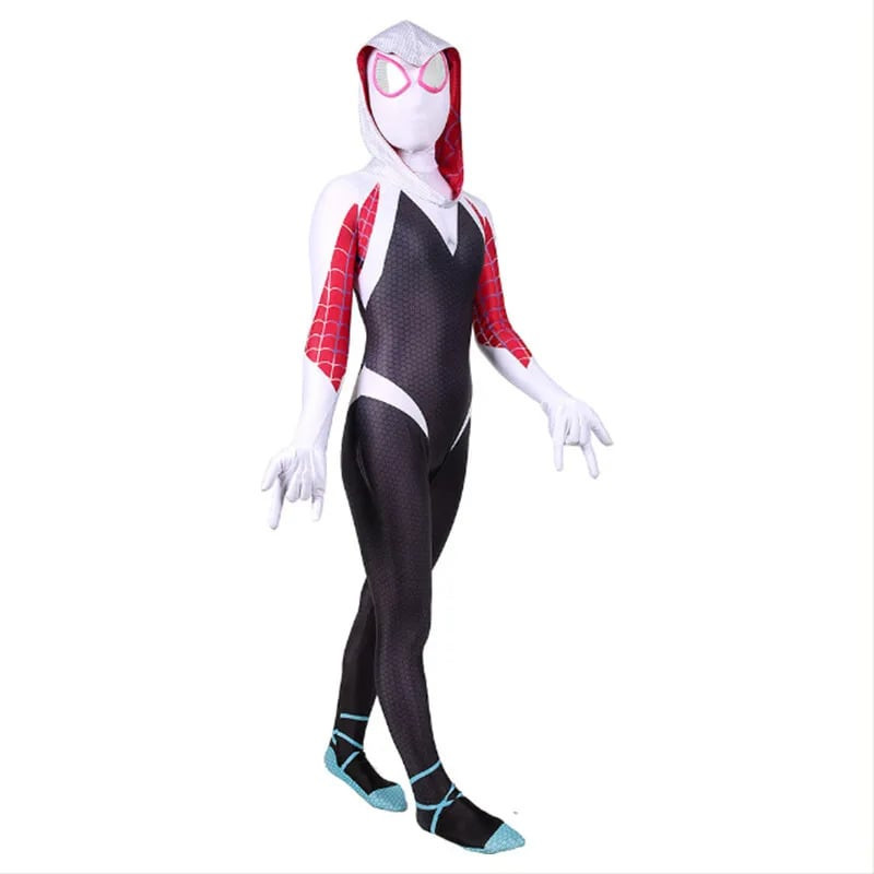 Spider Man Across The Spider Verse Spider Gwen Costume - Deluxe Spider Gwen Cosplay