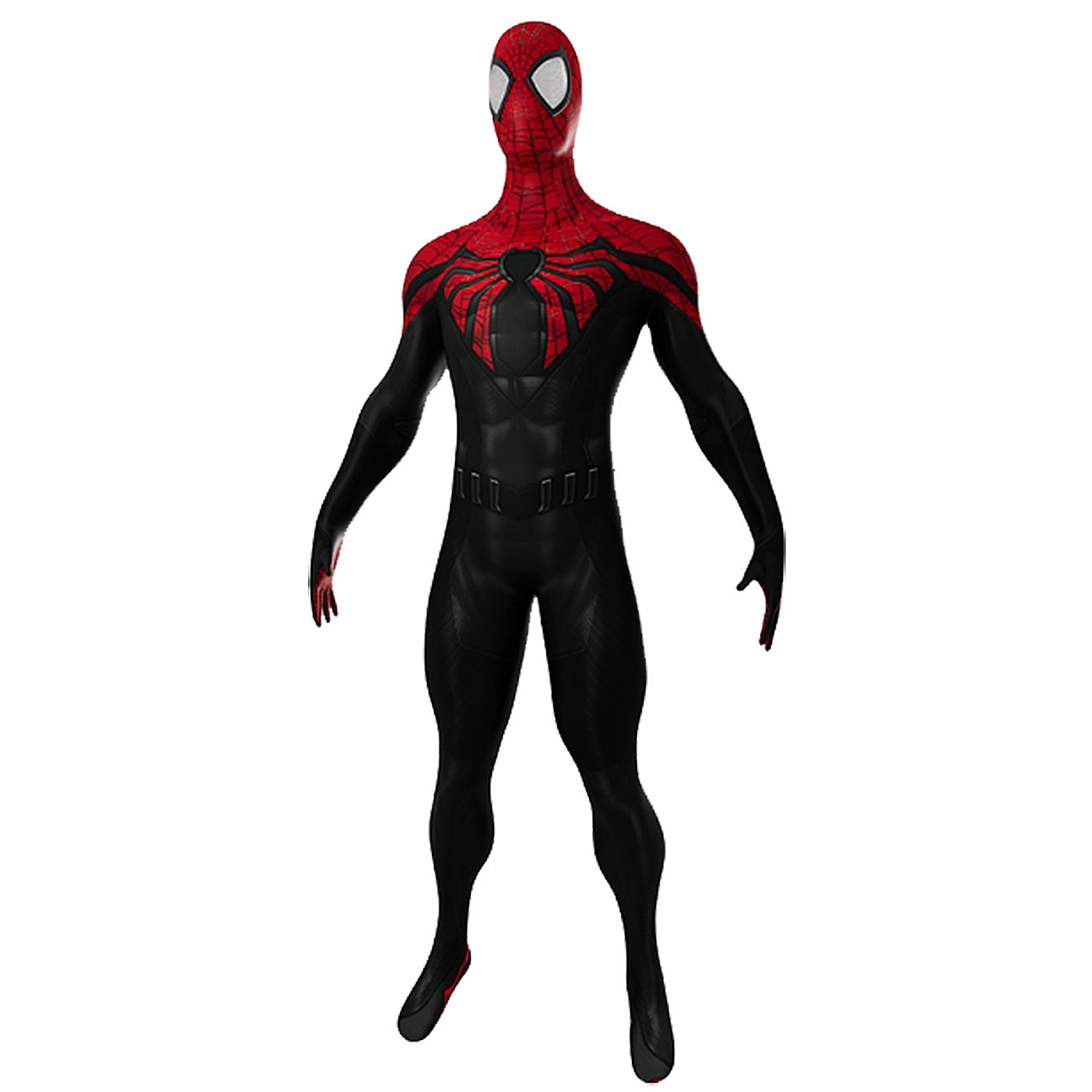 Spider-Man 2 Superior Spider-Man Costume- Black Red Bodysuit Spider Man Cosplay