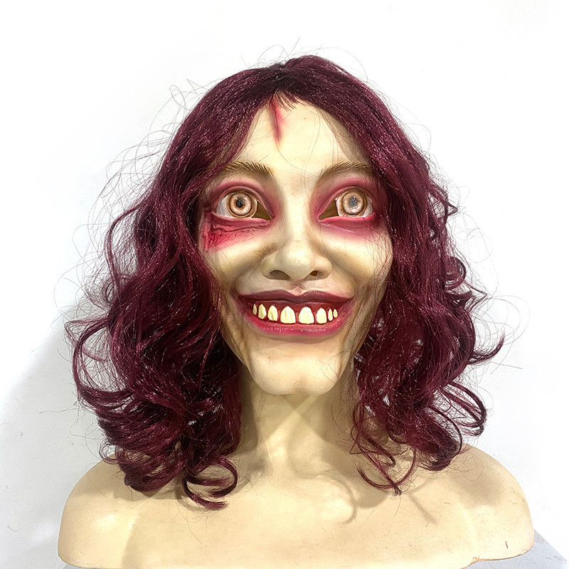 Evil Dead Rise Ellie Mask - Smiley Face Ellie Cosplay Costume Mask Prop