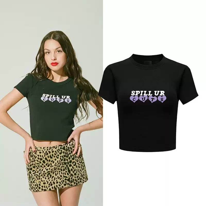 Olivia Rodrigo Costume - Spill Ur Guts Crop Top Olivia Rodrigo Cosplay