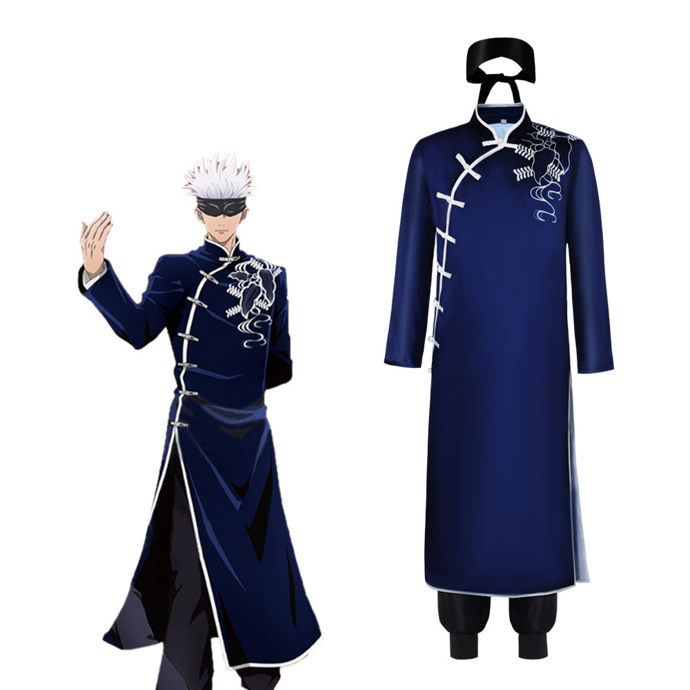 Jujutsu Kaisen Satoru Gojo Costume - Blue Suit Satoru Gojo Cosplay