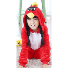 Angry Birds Costume - Onesie Jumpsuit Red Angry Bird Cosplay