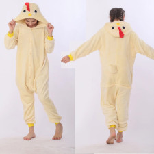 Kids Chicken Chick Costume - Onesie Jumpsuit Chicken Cosplay