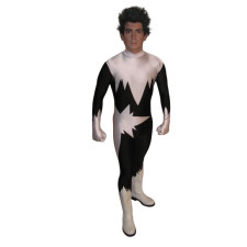Marvel Puzzle Quest Northstar Jean-Paul Beaubier Costume - Black & White Bodysuit Northstar Cosplay