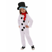 Kids Snowman Costume - Bodysuit Hat Shawl Snowman Cosplay