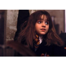 Hermione Granger Wig - Brown Wavy Curly Bangs Hair Wig Hermione Cosplay Costume
