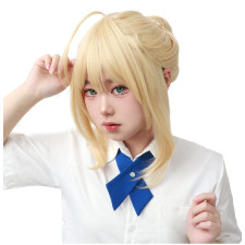Fate Stay Night Saber Wig - Saber Cosplay Costume Wig Prop