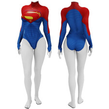Supergirl Bikini Swimsuit Costume - Red Blue Swimsuit Supergirl Superman Cosplay