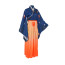 Watson Amelia Hololive Costume - Blue Orange Kimono Watson Amelia Cosplay
