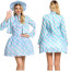 Barbie Movie 2023 Margot Robbie Costume - Blue Coat Dress Barbie Margot Robbie Cosplay