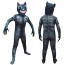 Kids Roblox Trevor Henderson's Cartoon Cat Costume - Black Bodysuit Mask Cartoon Cat Cosplay