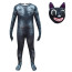 Kids Roblox Trevor Henderson's Cartoon Cat Costume - Black Bodysuit Mask Cartoon Cat Cosplay