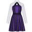 Wednesday Season 2 Enid Sinclair Costume - Purple Black Skirt Coat Set Enid Sinclair Cosplay