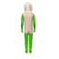 Kids Dandy's World Dandy Costume - Green Bodysuit Mask Dandy Cosplay