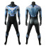 Young Justice Nightwing Dick Grayson Costume - White Logo Bodysuit Nightwing Cosplay