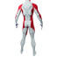 Toon Red Wolf Zentai Costume - Red White Muscle Bodysuit Toon Red Wolf Cosplay