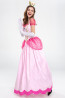 Super Mario Princess Peach Costume - Adult Pink Dress Princess Peach Cosplay