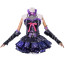 Naraka: Bladepoint Tessa Costume - Black Purple Mini Dress Tessa Cosplay