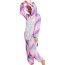 Kids Pink Stripes Unicorn Costume - Onesie Jumpsuit Pink Stripes Unicorn Cosplay