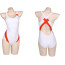 Darling In The Franxx Zero Two Bikini Swimsuit Costume - White Red Swimsuit Zero Two Cosplay