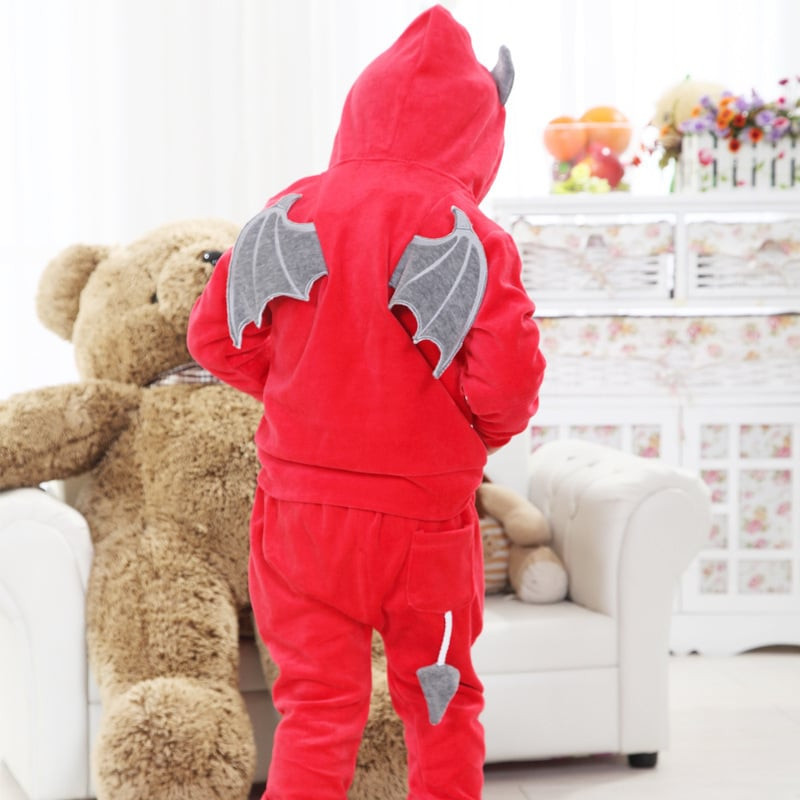 Baby Red Batman Costume InCharacter - Onesie Jumpsuit Red Batman Cosplay