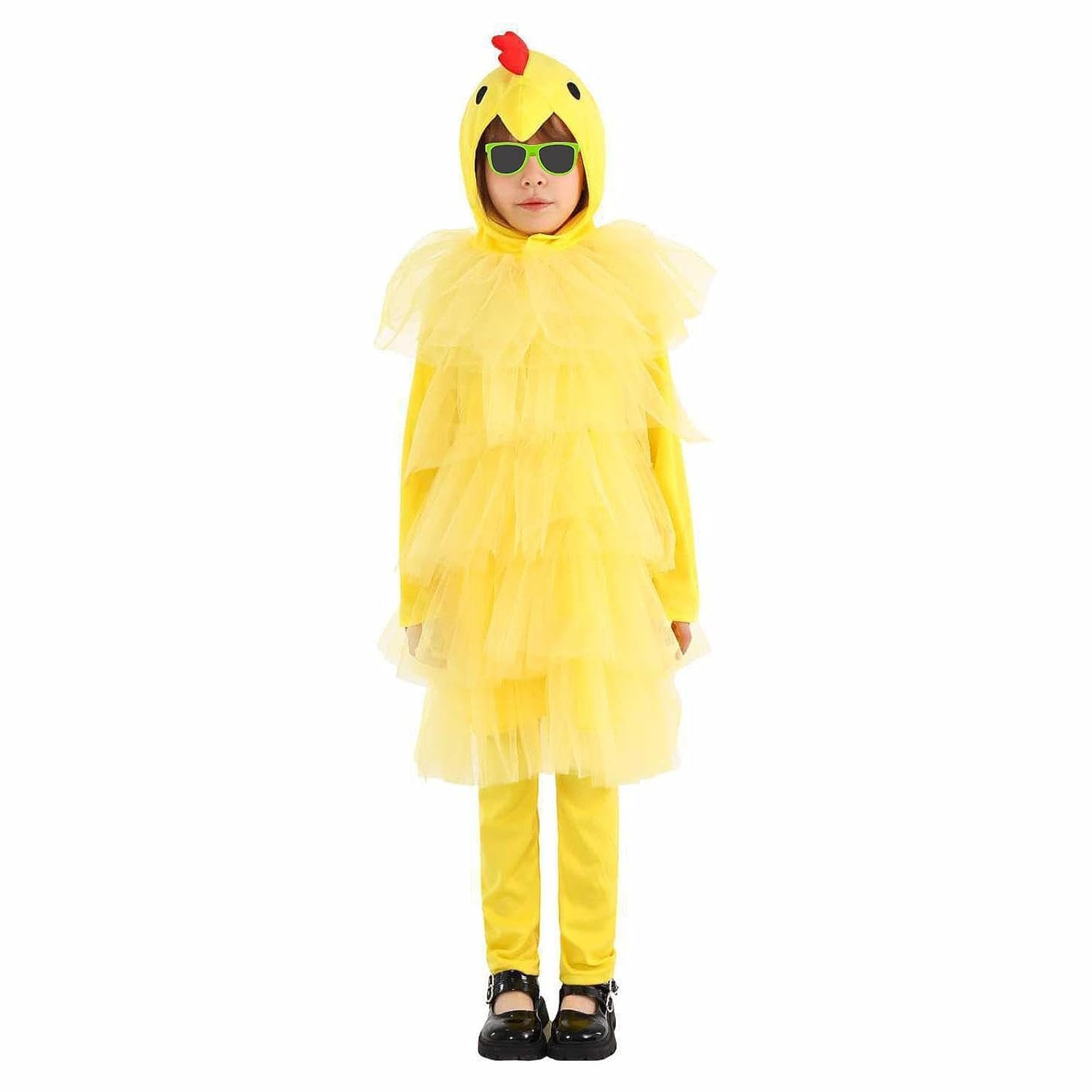 Girls Yellow Chicken Costume - Dress Hat Chicken Cosplay