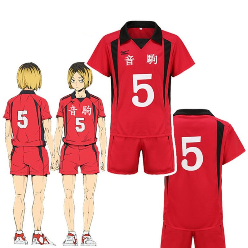 Haikyuu Kenma Kozume Costume - Red Jersey Kenma Kozume Cosplay