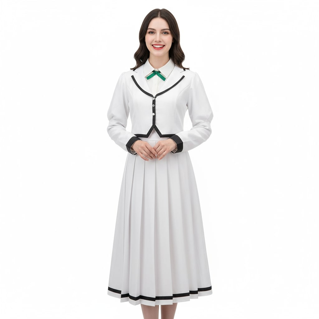 Rock Lady Lilisa Suzunomiya Costume - White Dress Lilisa Suzunomiya Cosplay