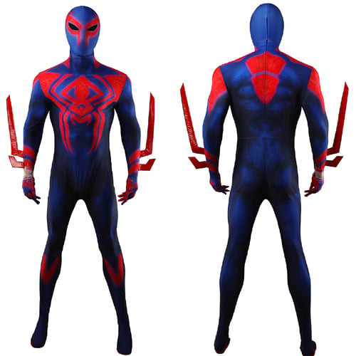 Spider Man Across The Spider Verse Spider Man 2099 Costume - Deluxe Spider Man 2099 Cosplay