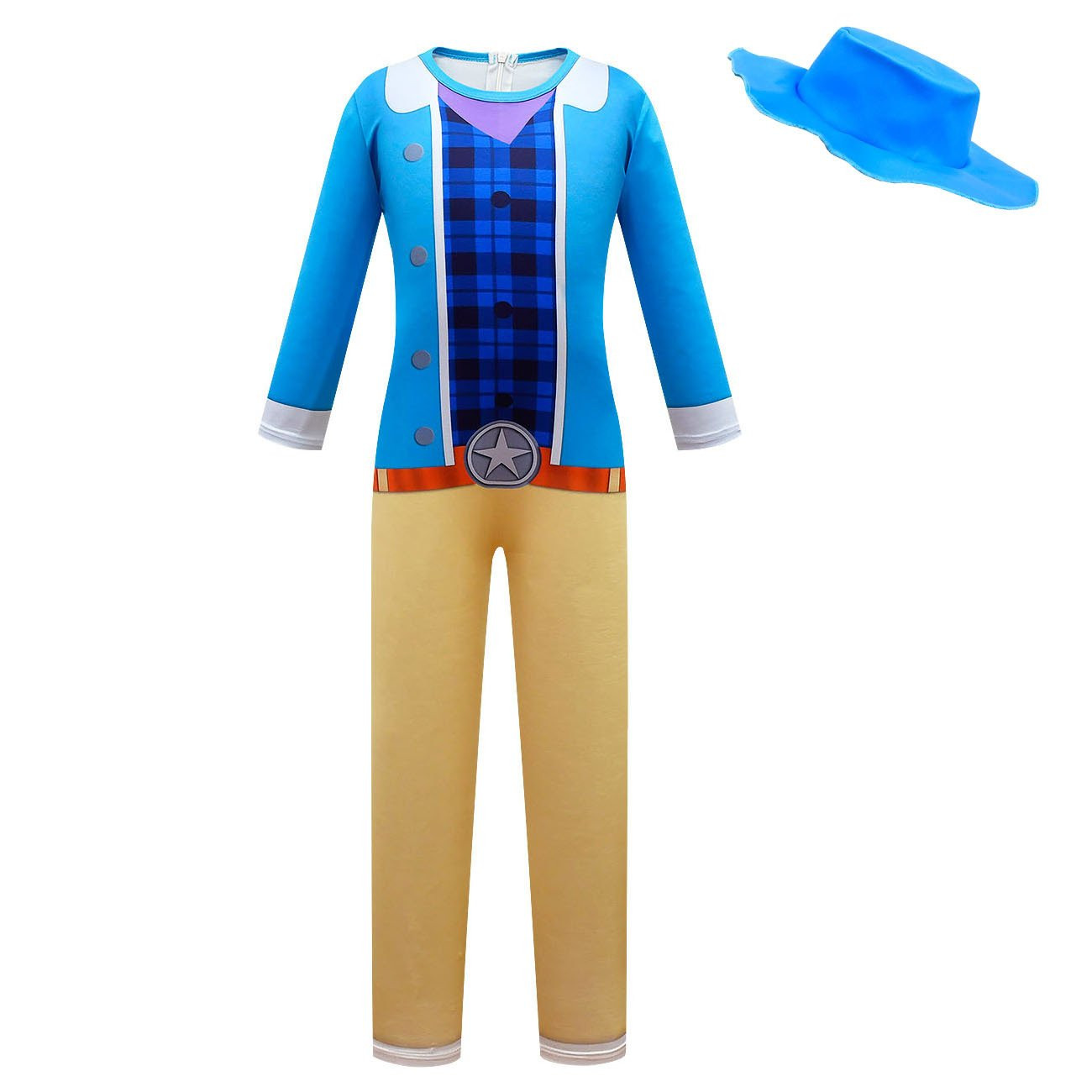 Dino Ranch Miguel Kids Lycra Cosplay Costume
