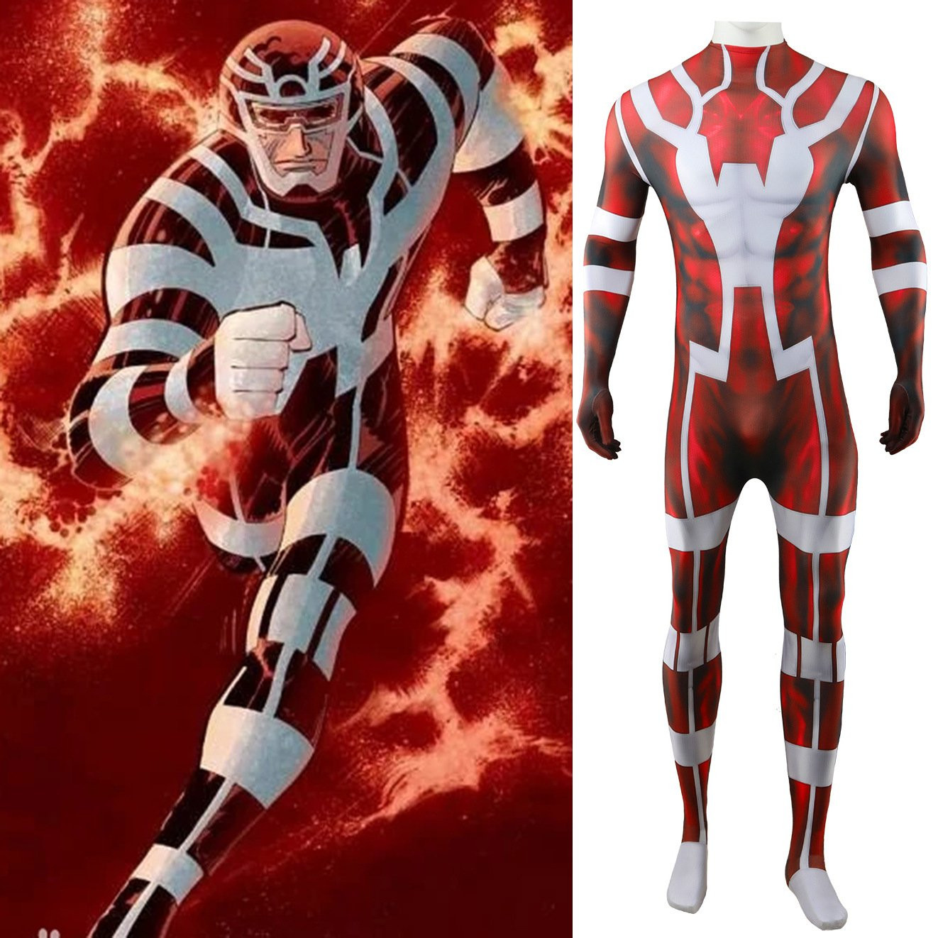 Marvel Comics Eternals Makkari Costume - Bodysuit Makkari Cosplay