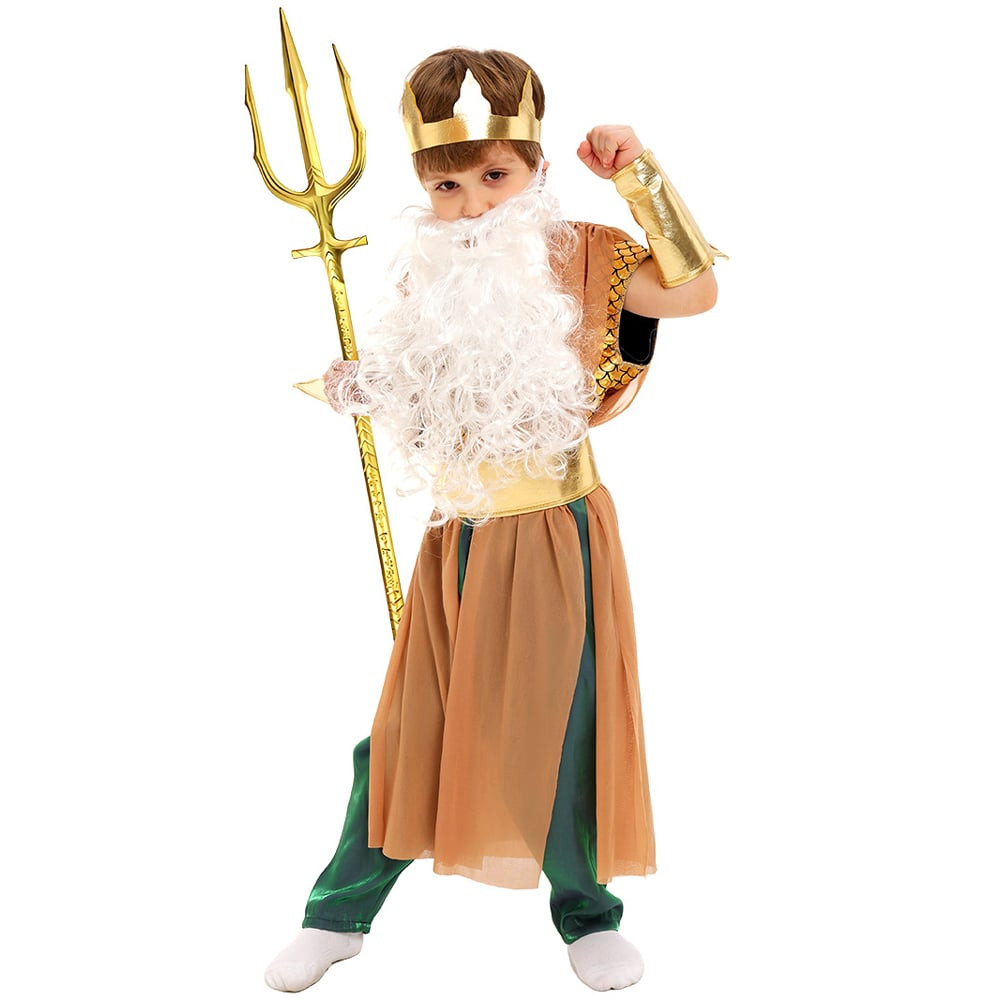 Boys Poseidon Costume - Bodysuit Poseidon Cosplay