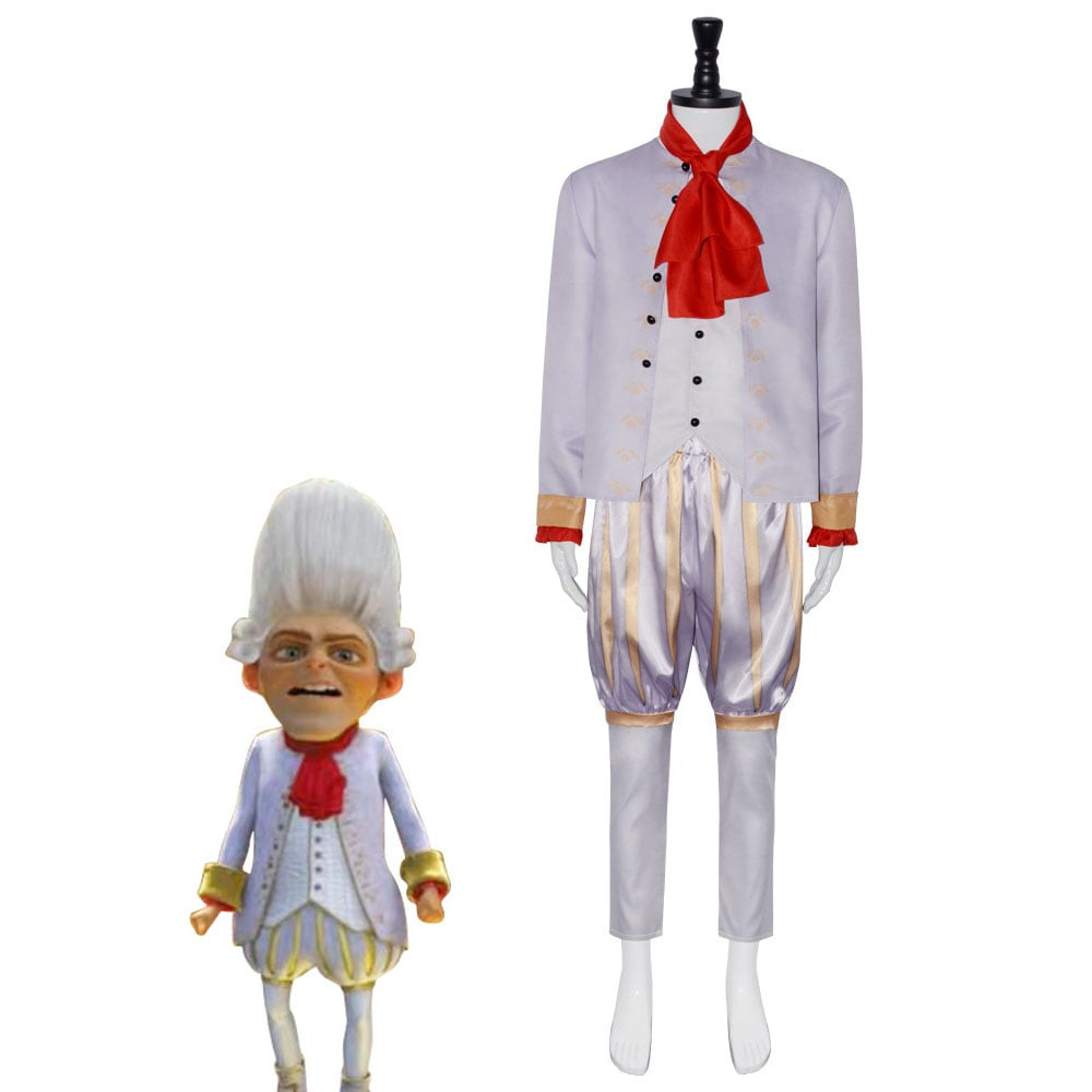 Shrek Rumpelstiltskin Costume - White Vest Coat Pants Set Rumpelstiltskin Cosplay