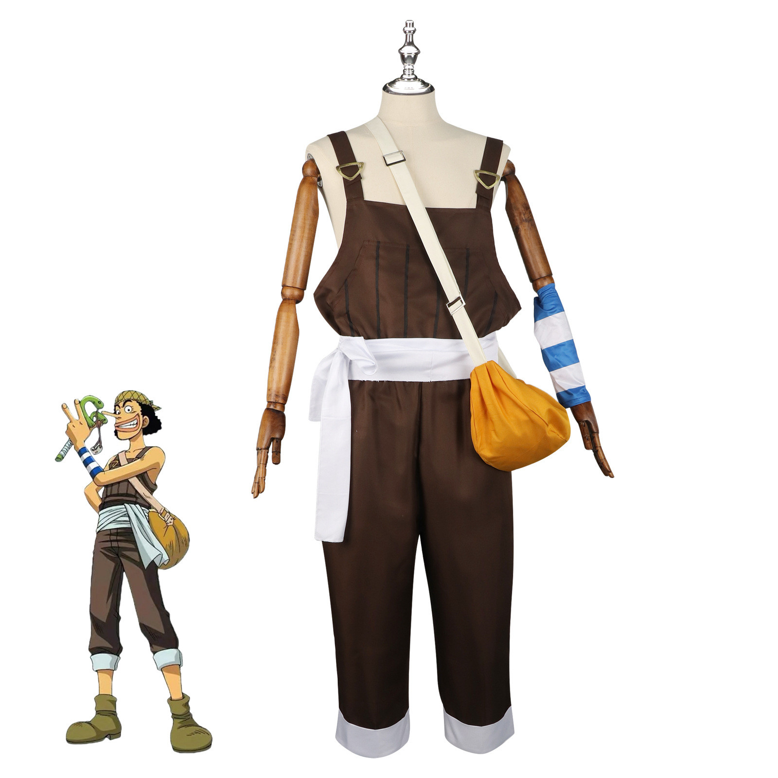 One Piece Usopp Costume - Overalls Set Usopp Cosplay