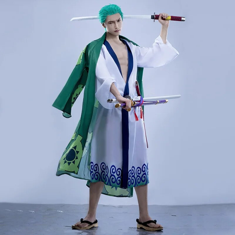 One Piece Roronoa Zoro Wig - Reunion After Two Years Roronoa Zoro Cosplay Costume Wig Prop
