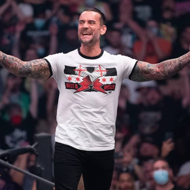 WWE CM Punk Costume - Best In The World Ringer T-Shirt CM Punk Cosplay