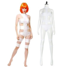 The Fifth Element Leeloo Costume - White Bodysuit Leeloo Cosplay