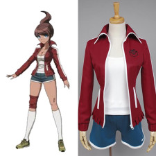 Danganronpa Aoi Asahina Costume - Red Jacket Shirt Shorts Aoi Asahina Cosplay