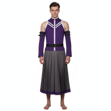 Fairy Tail Gray Fullbuster Costume - Purple Shirt Skirt Gray Fullbuster Cosplay