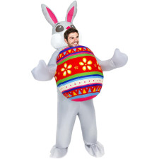 Easter Bunny Rabbit with Egg Inflatable Costume - Easter Bunny Cosplay