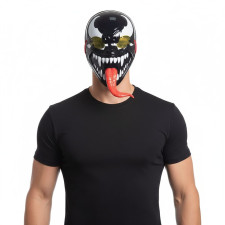 Marvel Venom Mask Prop - Black Venom with Tongue Costume Cosplay Mask